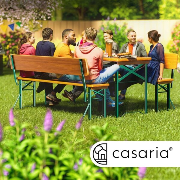 DB Garden Sada skládacího zahradního nábytku Arcadia z masivu jedle hnědá