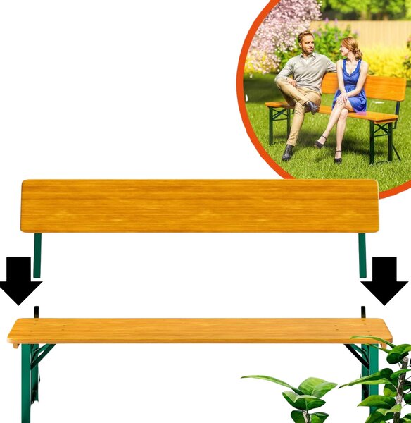 DB Garden Sada skládacího zahradního nábytku Arcadia z masivu jedle hnědá