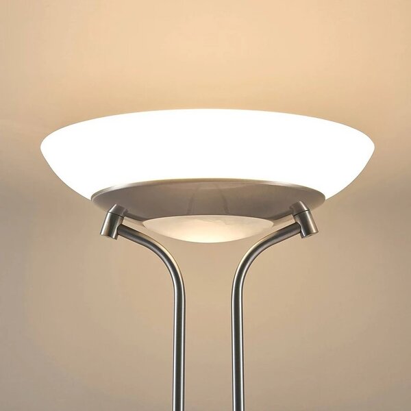 Lindby - Yveta Stojaca Lampa Nickel/White