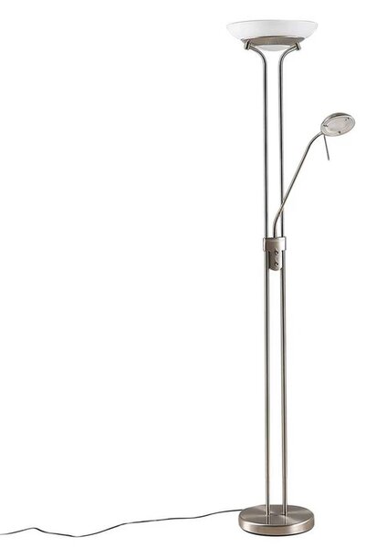 Lindby - Yveta Stojaca Lampa Nickel/White