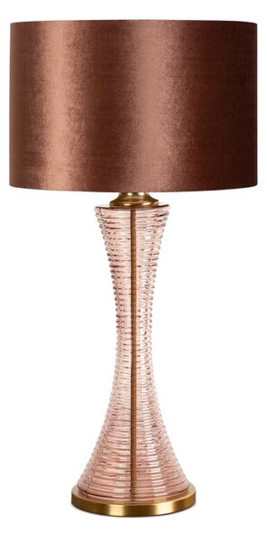 Dekorstudio Stolová lampa MARLEY sklenená ⌀41x79cm - medená