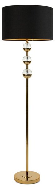 Dekorstudio Stojacia lampa ALISON ⌀41x156cm - zlatá s čiernym tienidlom