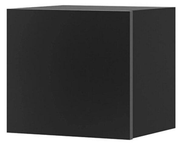 Konsimo Sp. z o.o. Sp. k. Nástenná skrinka PAVO 34x34 cm lesklá čierna KO0185 + záruka 3 roky zadarmo