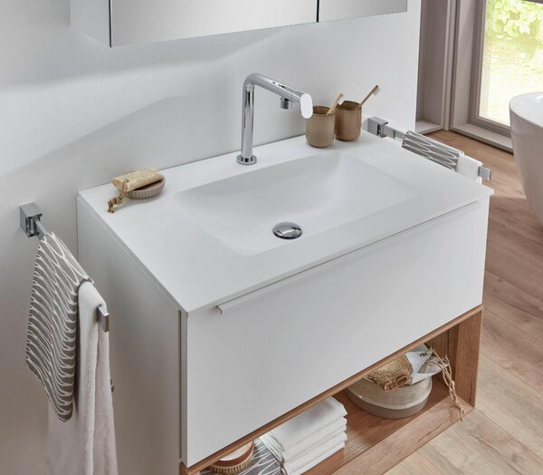 SKRINKA S UMÝVADLOM, biela, biela, 80 cm Celina Home - Kúpeľňové skrinky