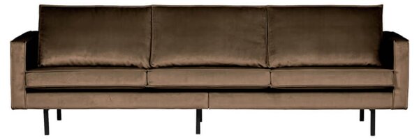 MUZZA Trojmiestna pohovka rodeo 277 cm zamat taupe