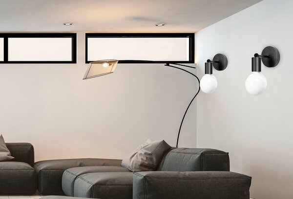 TooLight Nástenná lampa Bulb čierna 392205