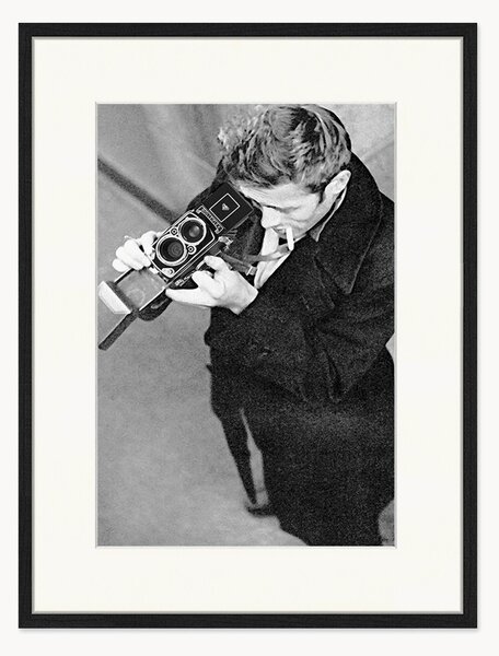 Nástenná dekorácia v ráme James Dean With Camera