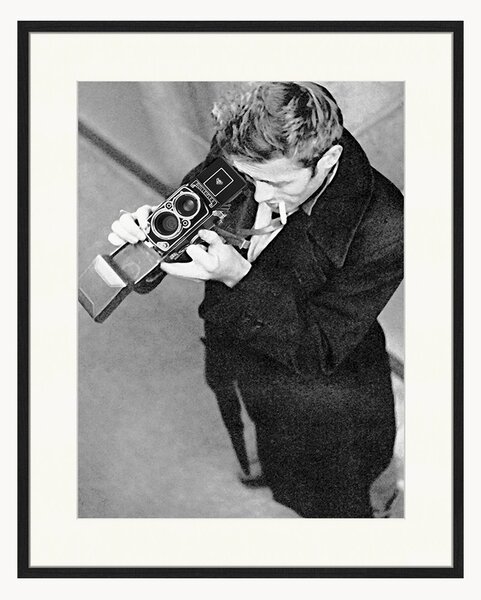 Nástenná dekorácia v ráme James Dean With Camera
