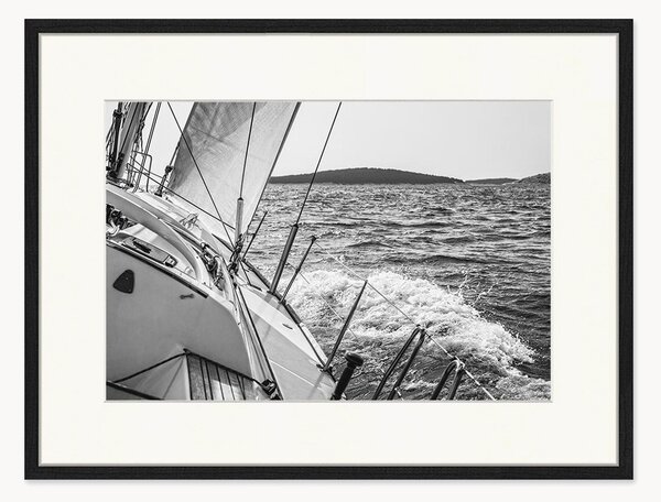 Nástenná dekorácia v ráme Sailing