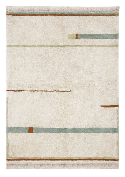 MUZZA Prateľný koberec lanala 140 x 200 cm prírodný