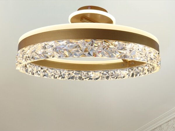 Brilagi - LED Stmievateľný prisadený luster LED/86W/230V 3000-6500K zlatá + DO