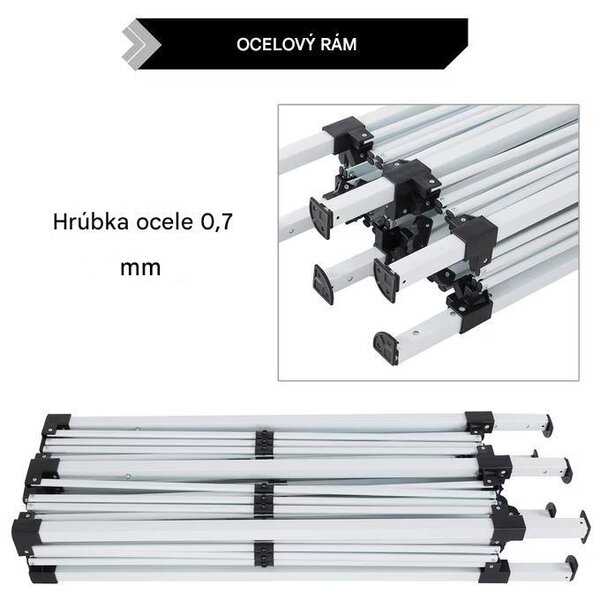 Záhradný altánok 3x6 m - antracit