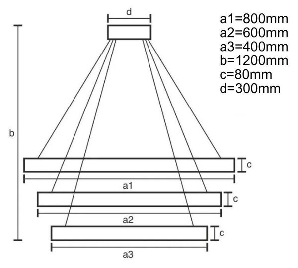 LED svietidlo + diaľkový ovládač 170W (J4347/B)