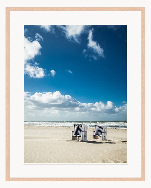 Nástenná dekorácia v ráme Hooded Beach Chairs