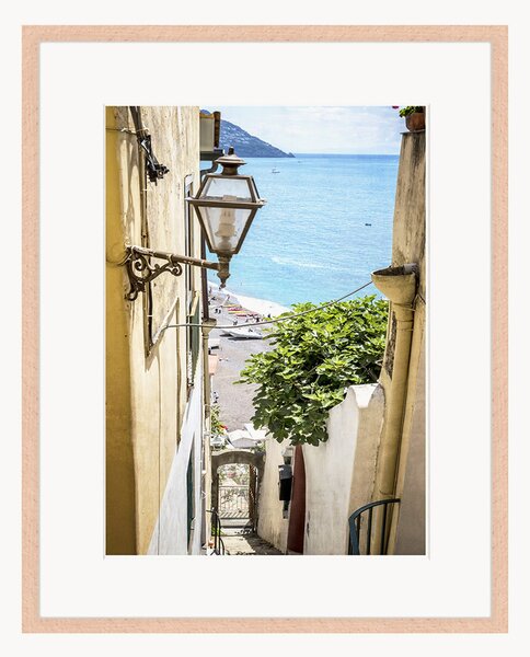 Nástenná dekorácia v ráme Narrow Alley In Positano