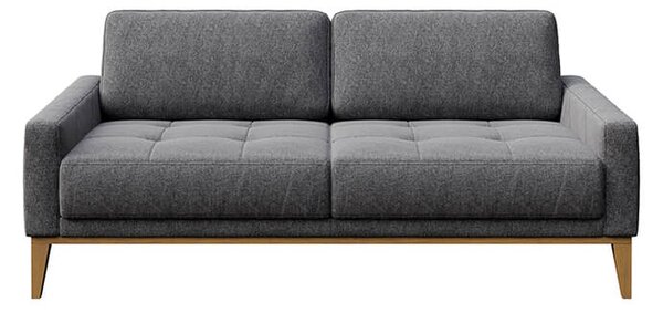 MUZZA POHOVKA DVOJMIESTNA MUSSO TUFTED tmavosivá