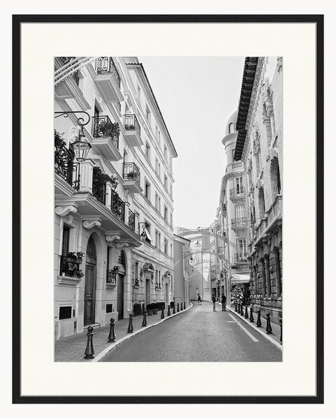 Nástenná dekorácia v ráme Streets And Houses In Monaco
