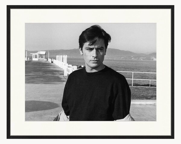 Nástenná dekorácia v ráme Alain Delon In Any Number Can Win