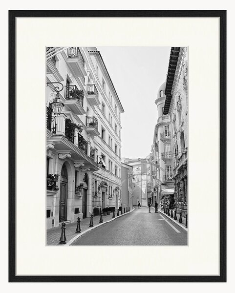 Nástenná dekorácia v ráme Streets And Houses In Monaco