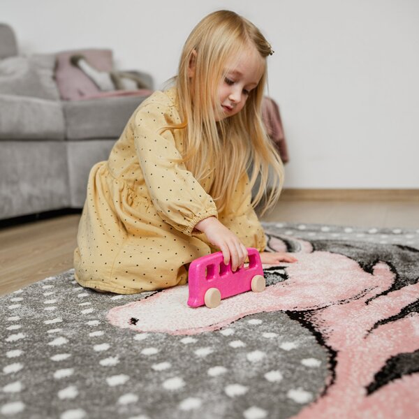 Ayyildiz, Kusový koberec Kids 590 pink, 120x170, ružová, detská izba