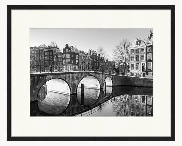 Nástenná dekorácia v ráme Amsterdam Sunrise Reflections