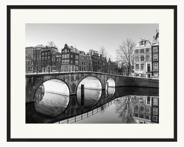 Nástenná dekorácia v ráme Amsterdam Sunrise Reflections