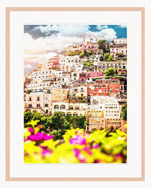 Nástenná dekorácia v ráme View Of Positano