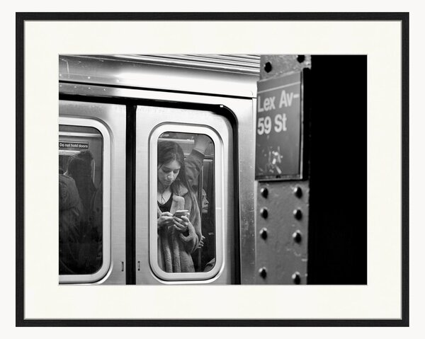Nástenná dekorácia v ráme NY Subway