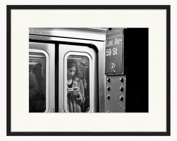 Nástenná dekorácia v ráme NY Subway