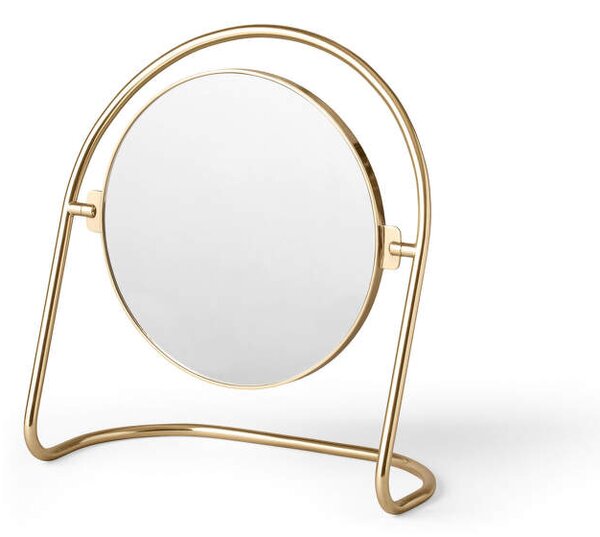 Audo Copenhagen Stolné zrkadlo Nimbus, polished brass