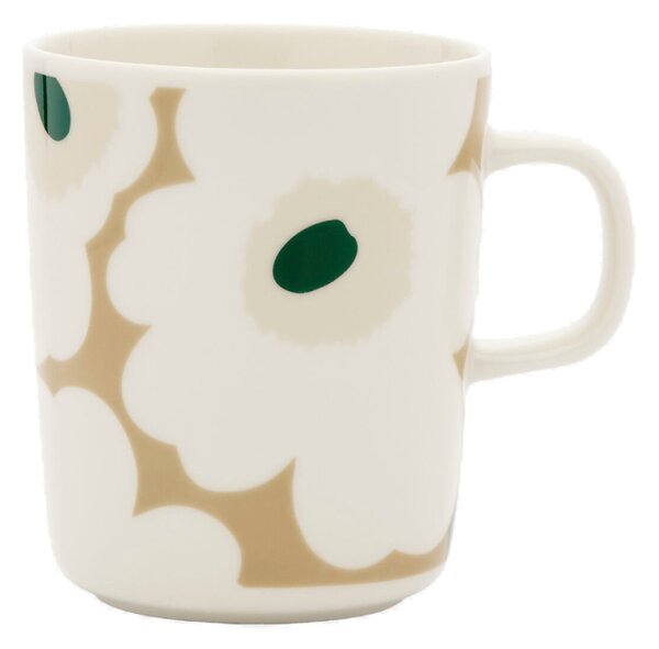 Marimekko Hrnček Oiva Unikko 0,25l, béžovo-zelený