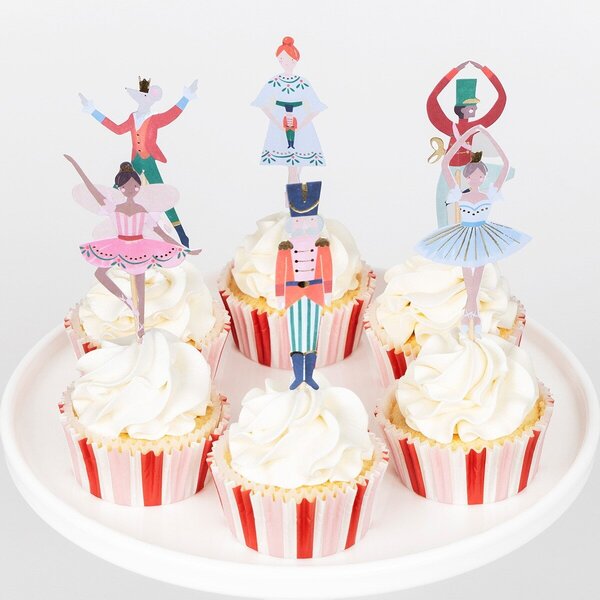 Vianočná sada na pečenie cupcakes Nutcracker Ballet – 24 ks