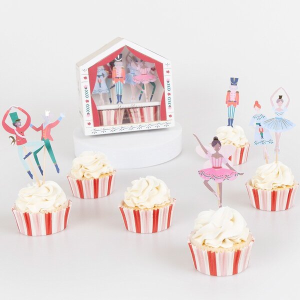 Vianočná sada na pečenie cupcakes Nutcracker Ballet – 24 ks