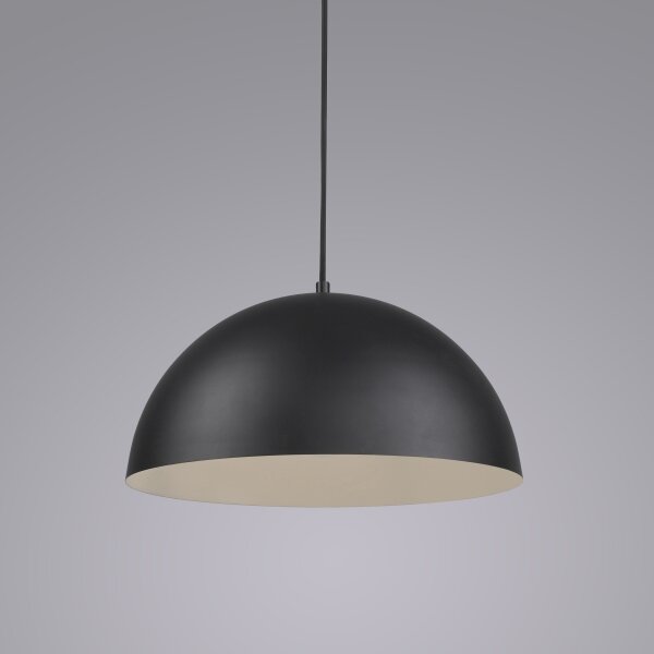 Schöner Wohnen 11728-18 - Závesný luster ALI na lanku, 1xE27/25W/230V, priemer 38 cm, čierny