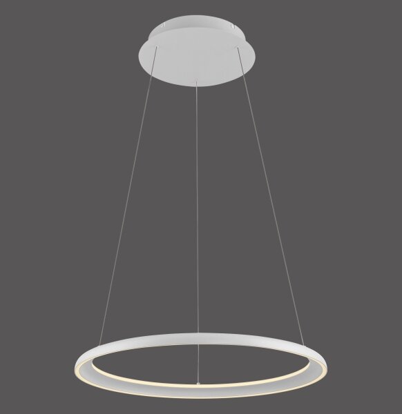 Schöner Wohnen 15570-16-LED stmievateľný luster na lanku QUILLO LED/36W/230V priemer 60 cm biela