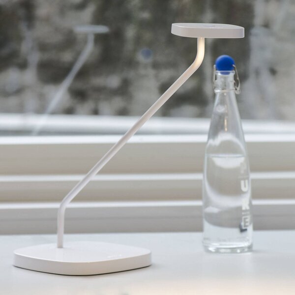 LED lampa na pracovný stôl Trace podstavec, biela