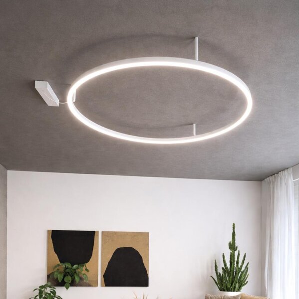 Ideal Lux - LED Stropné svietidlo ORACLE S LED/53W/230V 2700K pr. 90 cm biela