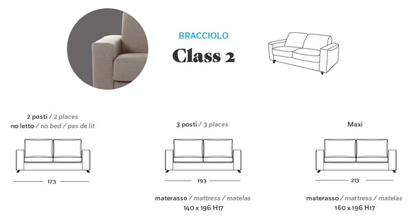 Ambrogio class 2 rozkladací gauč so spaním