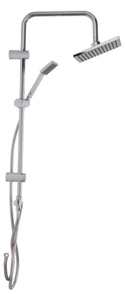 Sprchový set s dažďovou sprchou, nerezová oceľ, výška 80 cm