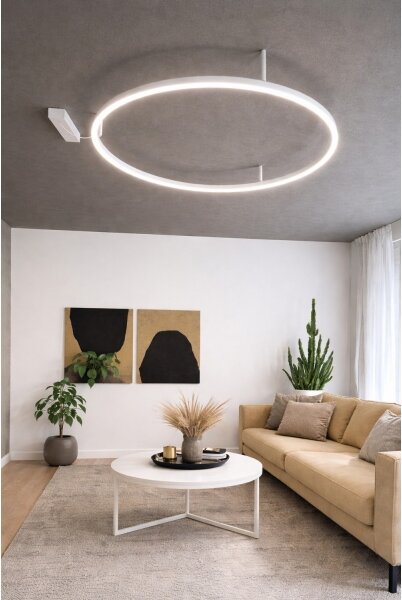 Ideal Lux - LED Stropné svietidlo ORACLE S LED/53W/230V 2700K pr. 90 cm biela