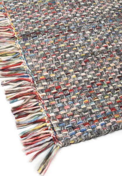 Leeds dark grey multi koberec