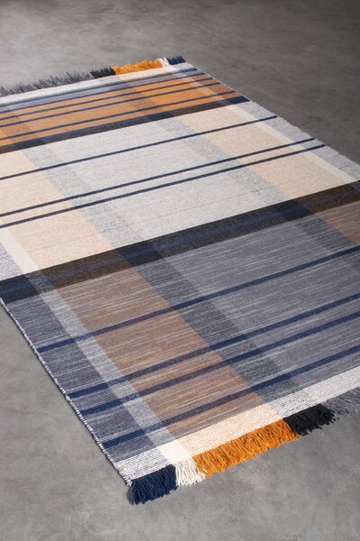 Kreta blue/ivory koberec
