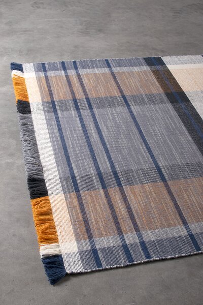 Kreta blue/ivory koberec