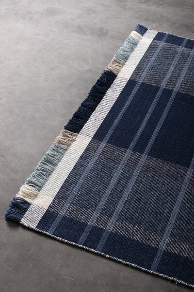 Kreta blue/ivory koberec