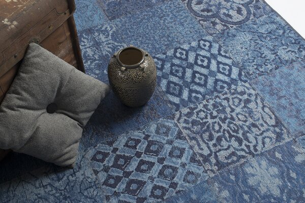 Gobelin indigo blue koberec