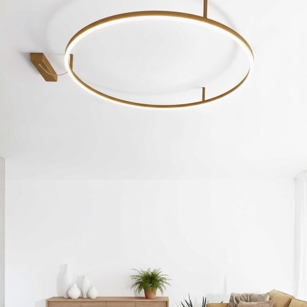 Ideal Lux - LED stropné svietidlo ORACLE SLIM LED/29W/230V 3000K pr. 50 cm zlaté