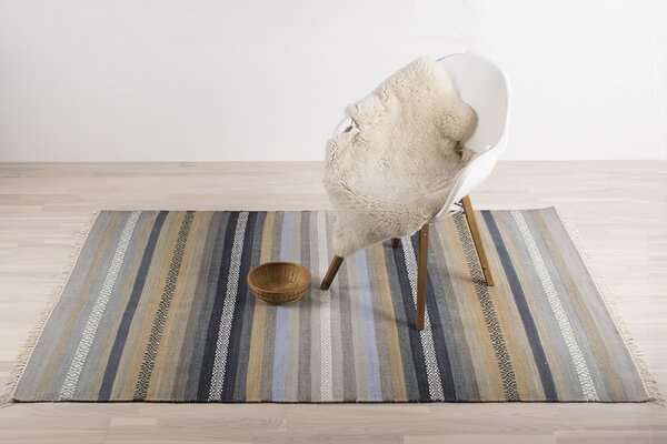 Denver blue/sand koberec