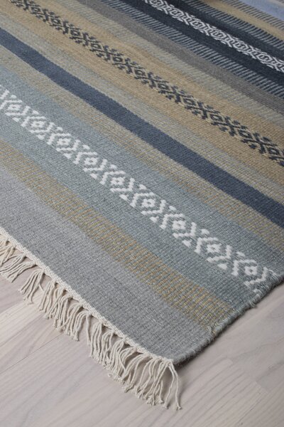 Denver blue/sand koberec