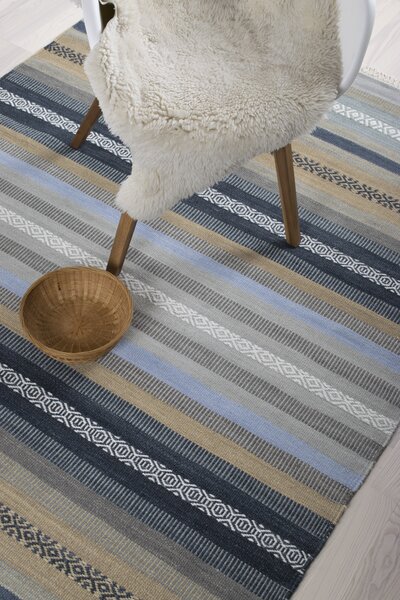 Denver blue/sand koberec