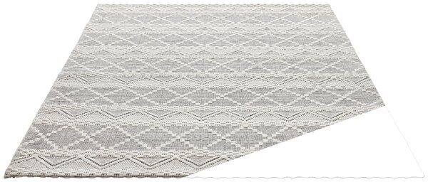 RUČNE TKANÝ KOBEREC, 70/130 cm, čierna, biela Linea Natura - Koberce